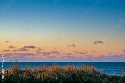 Sunset in the dunes by the North Sea © Morten