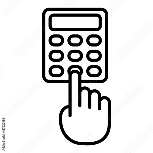 Intercom Flat Icon Isolated On White Background