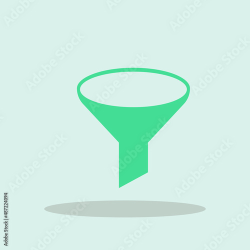 Filter vector icon illustration sign