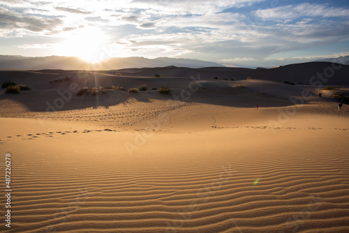 sunset in the desert  Death Valley  California