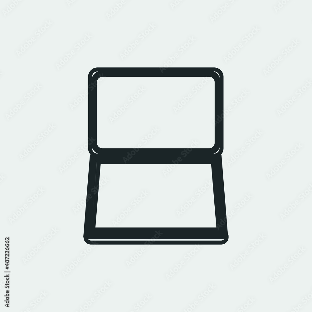 Open briefcase vector icon illustration sign Open briefcase vector icon illustration sign