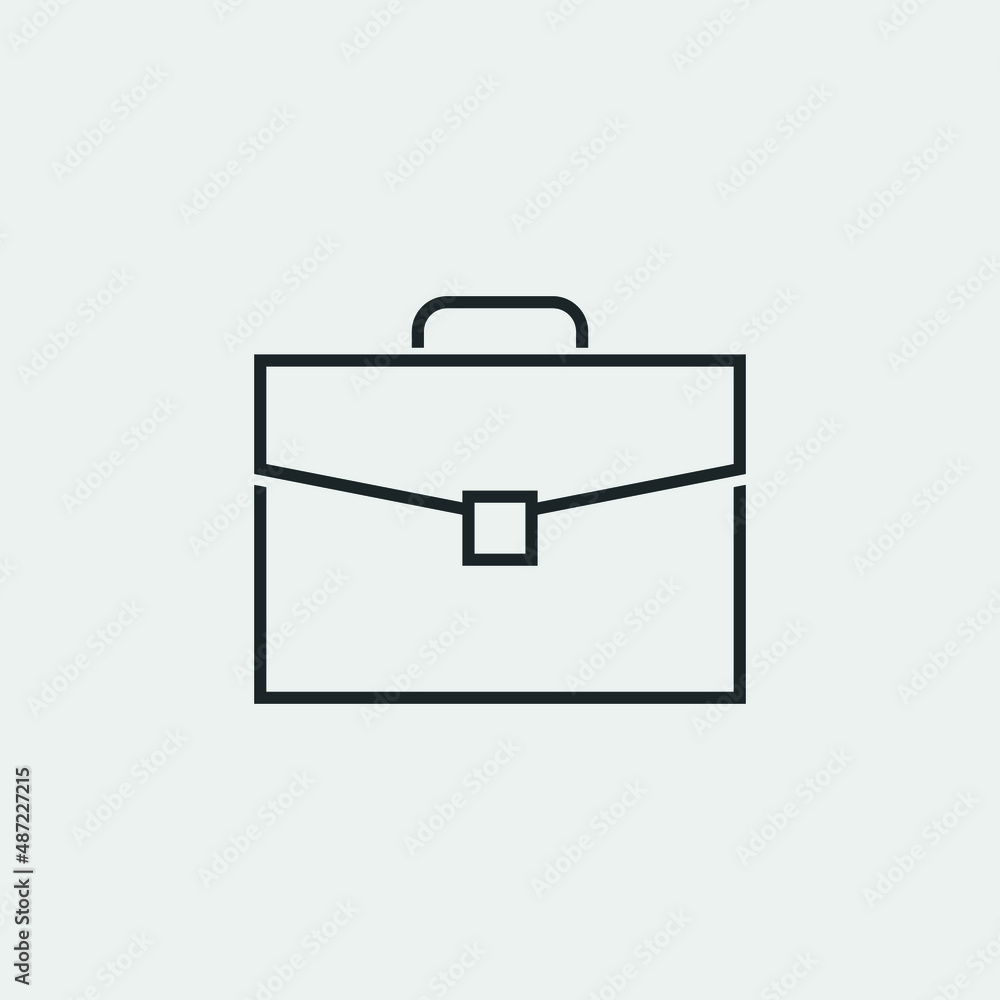 Briefcase vector icon illustration sign Briefcase vector icon illustration sign