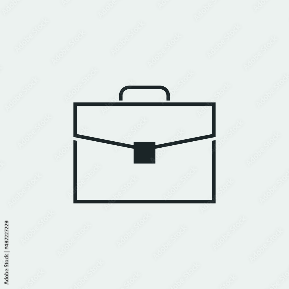 Briefcase vector icon illustration sign Briefcase vector icon illustration sign