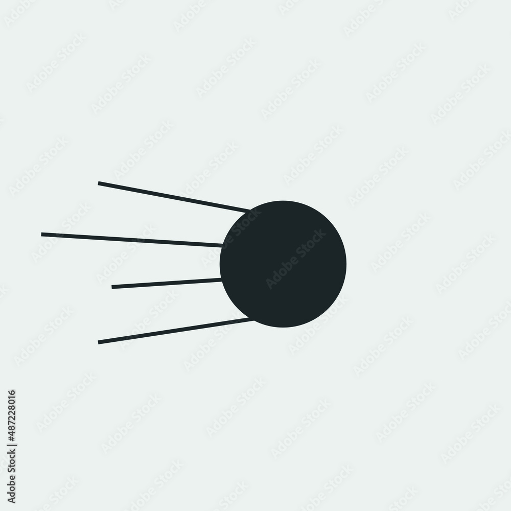 Comet vector icon illustration sign Comet vector icon illustration sign