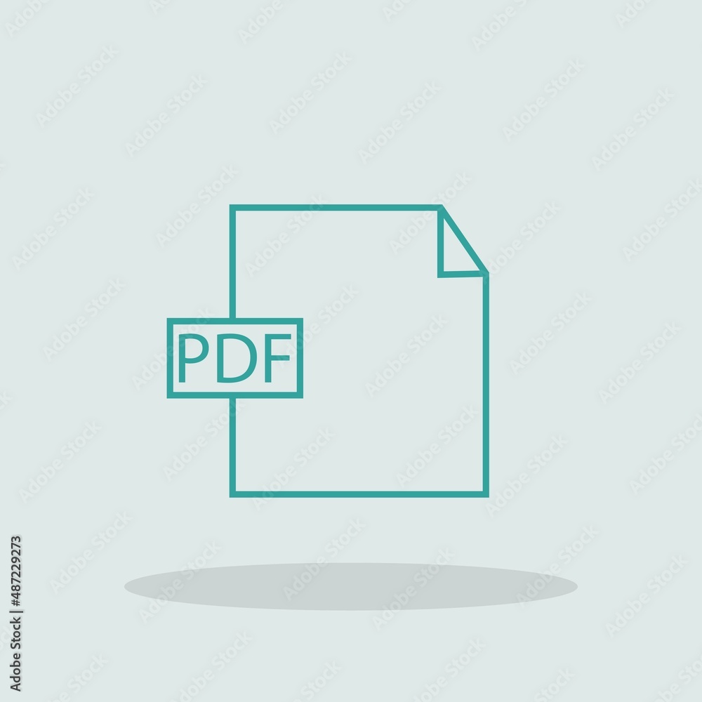 PDF format vector icon illustration sign PDF format vector icon illustration sign