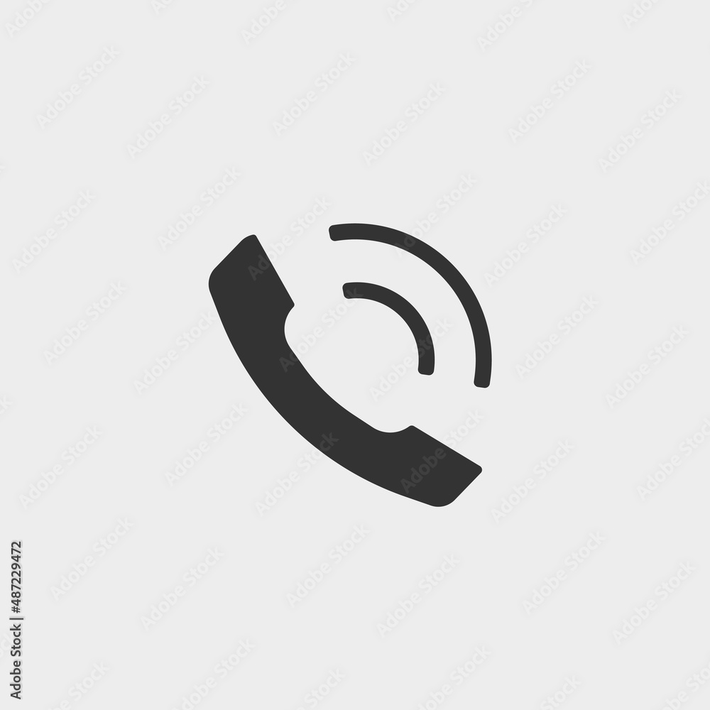 Phone call vector icon illustration sign Phone call vector icon illustration sign