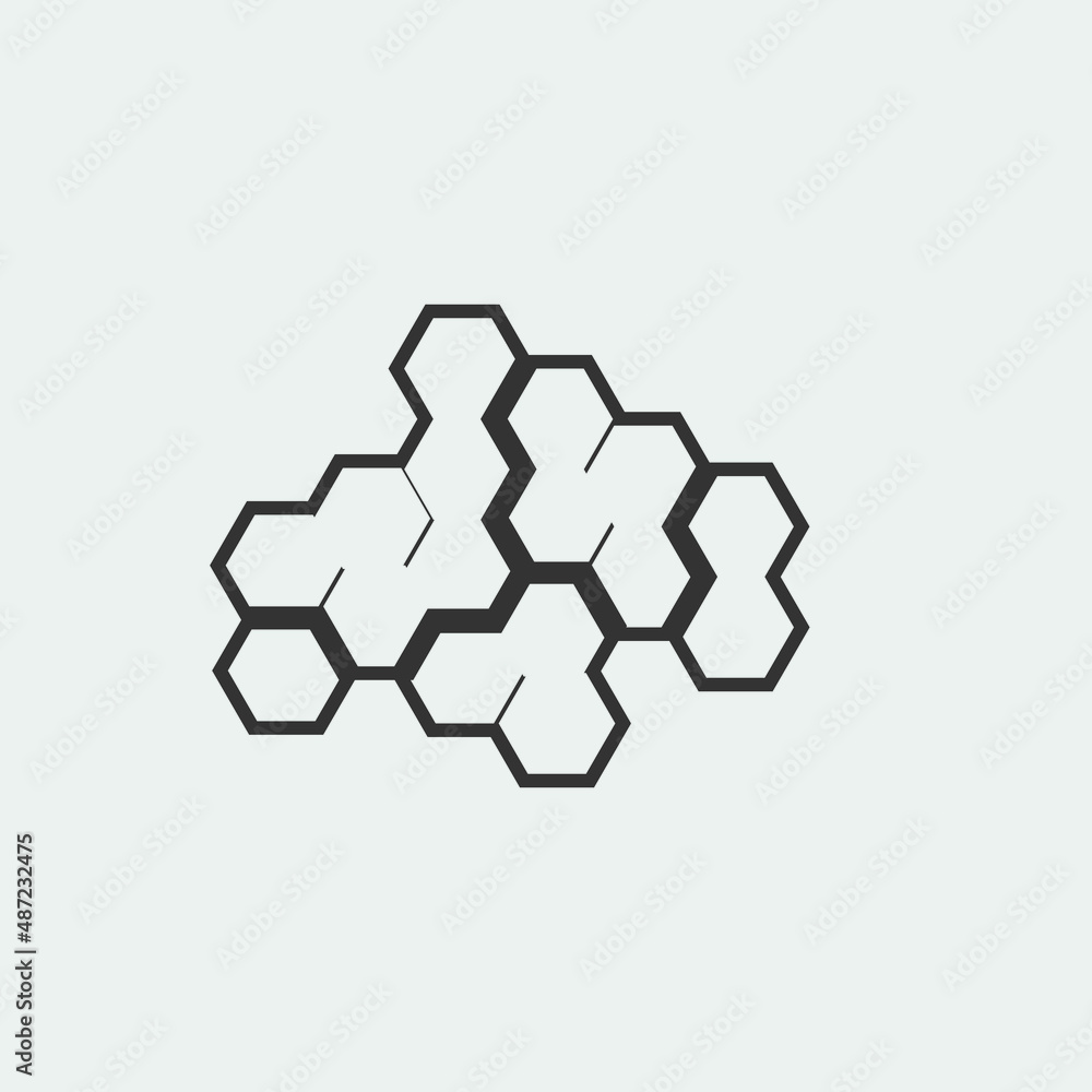 Beehive vector icon illustration sign Beehive vector icon illustration sign
