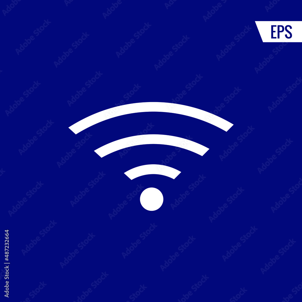 Wireless internet vector icon illustration sign Wireless internet vector icon illustration sign