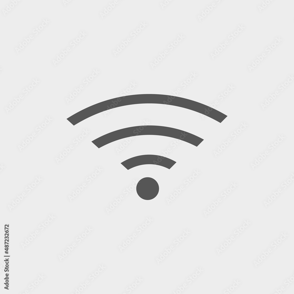 Wireless internet vector icon illustration sign Wireless internet vector icon illustration sign