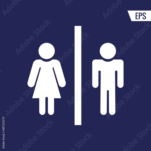 Male female toilet vector icon illustration sign