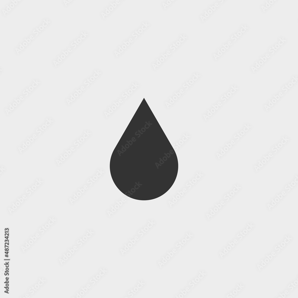 Water drop vector icon illustration sign Water drop vector icon illustration sign