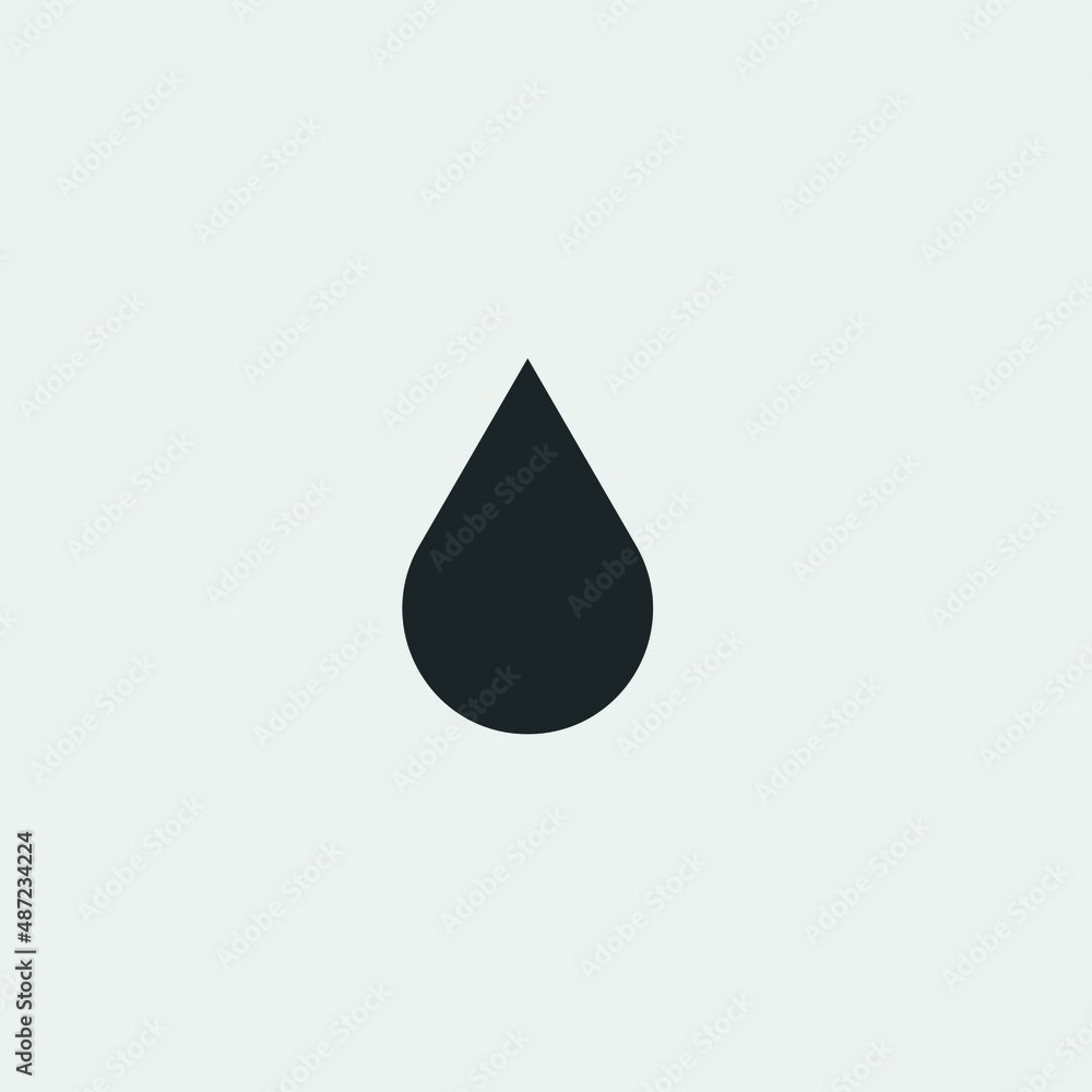 Water drop vector icon illustration sign Water drop vector icon illustration sign