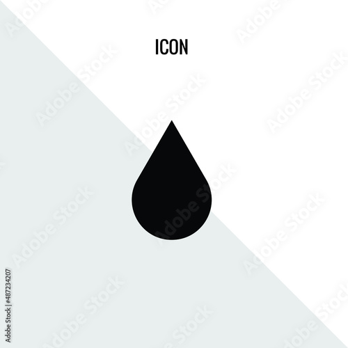 Water drop vector icon illustration sign