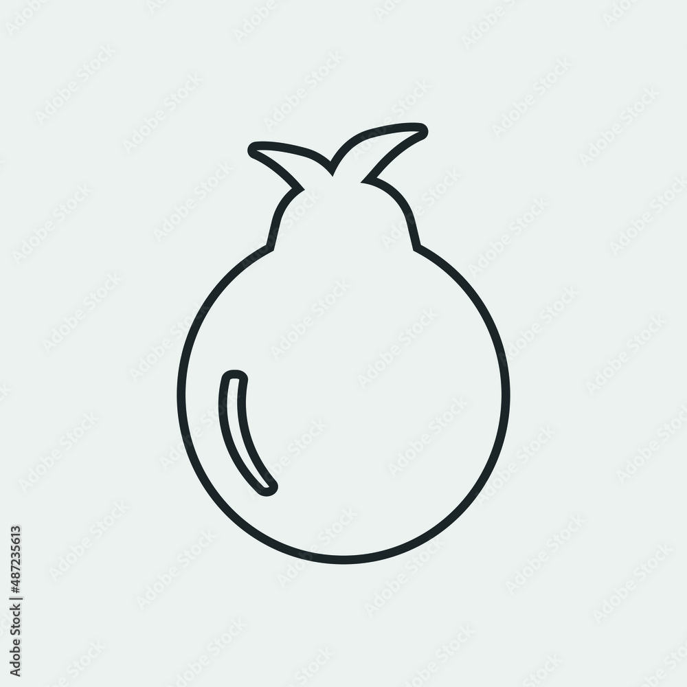 Pear vector icon illustration sign Pear vector icon illustration sign