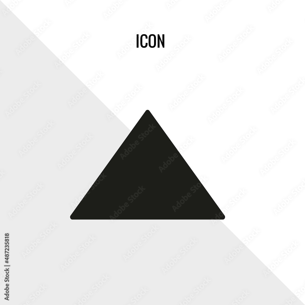 Triangle vector icon illustration sign Triangle vector icon illustration sign