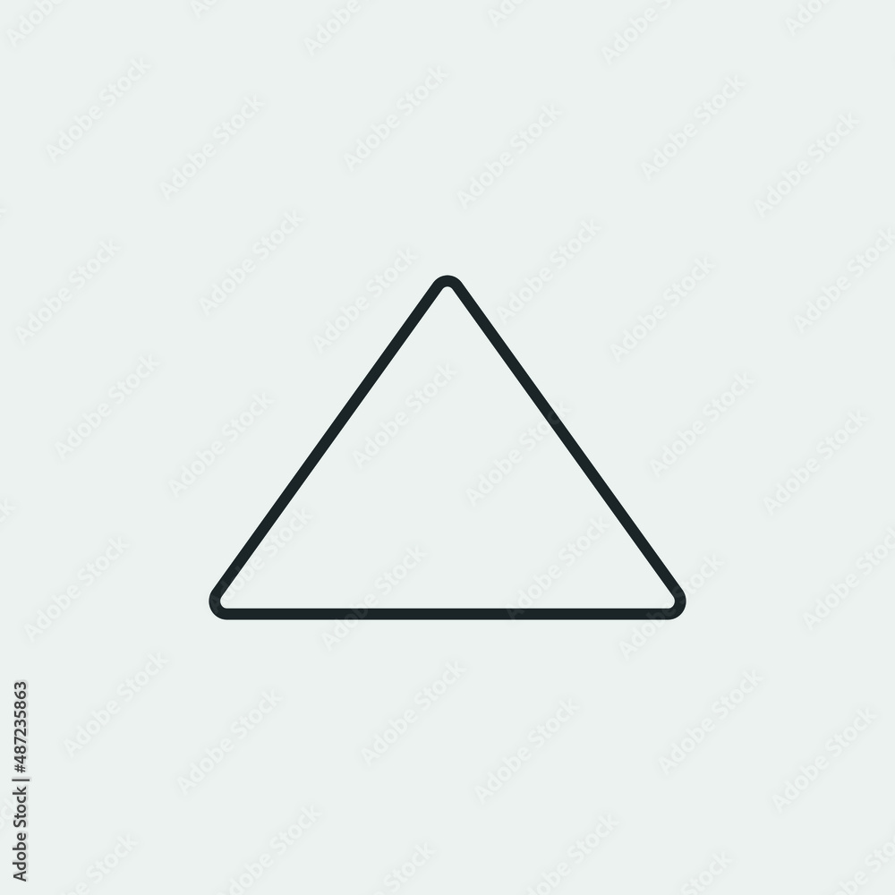 Triangle vector icon illustration sign Triangle vector icon illustration sign