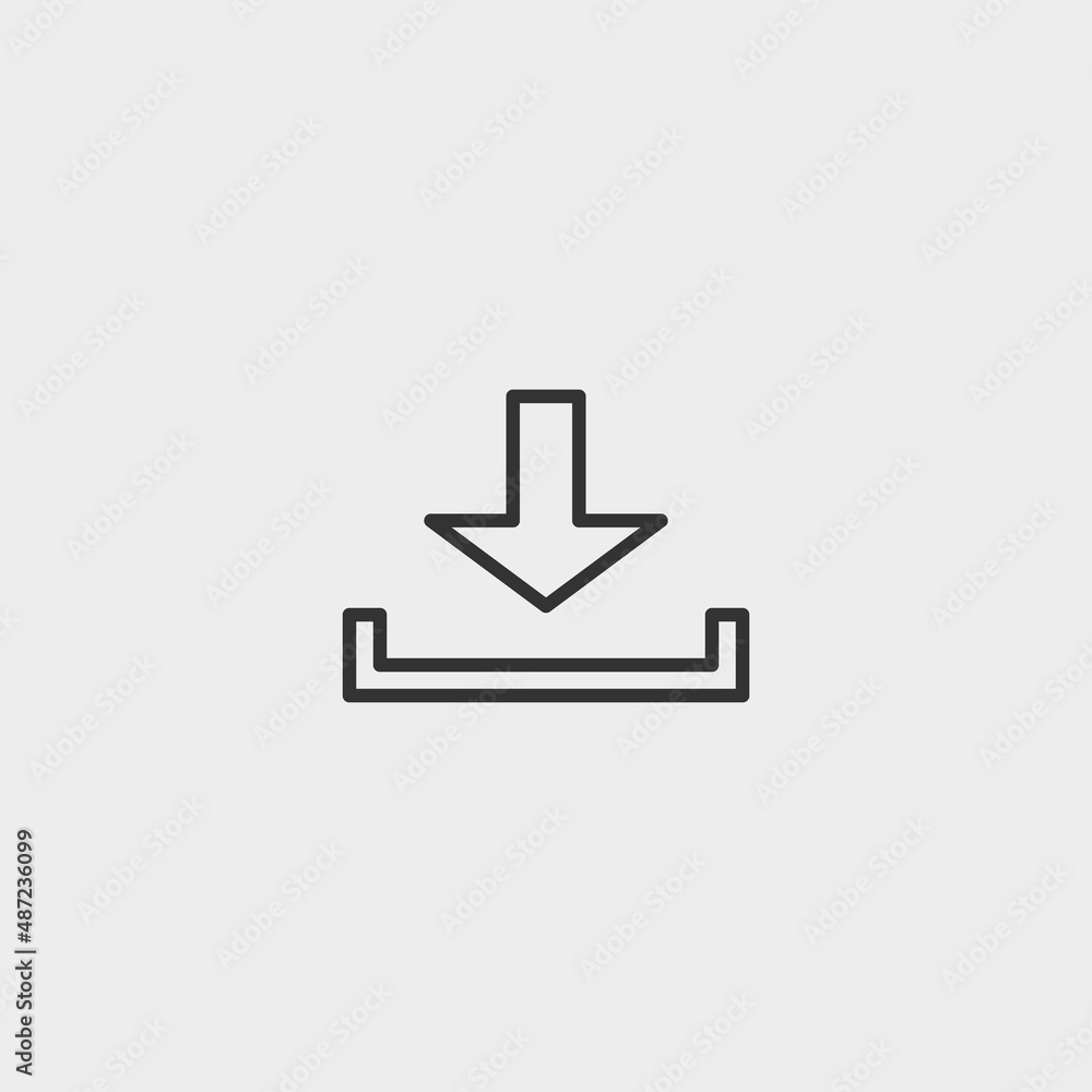 Download vector icon illustration sign Download vector icon illustration sign