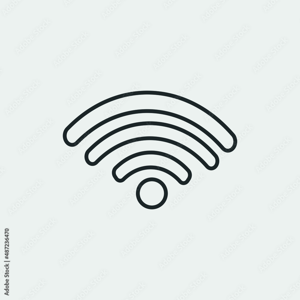 Internet wifi vector icon illustration sign Internet wifi vector icon illustration sign