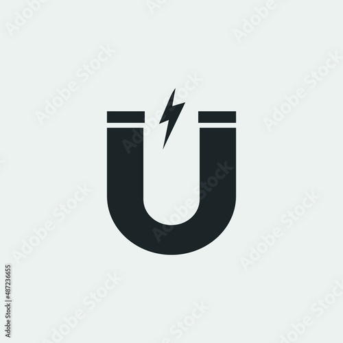Magnet vector icon illustration sign