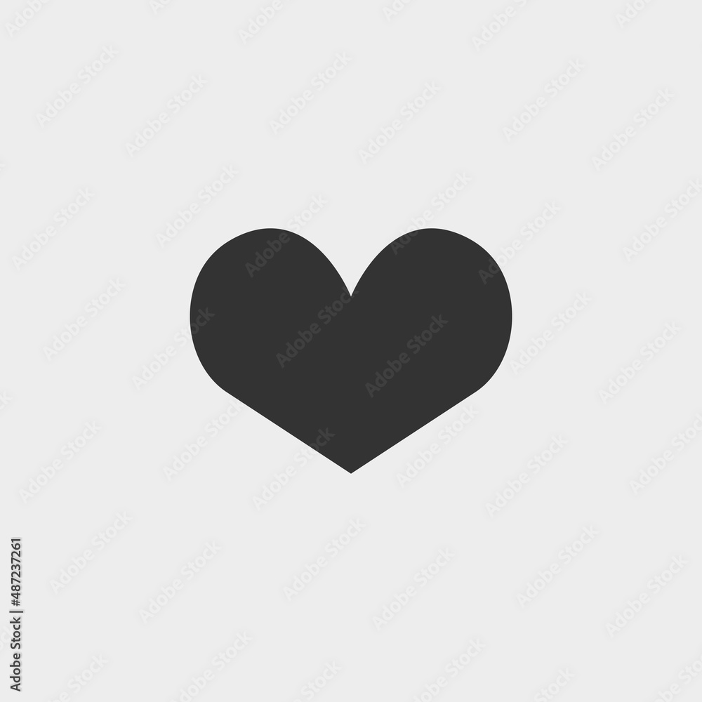 Love heart vector icon illustration sign Love heart vector icon illustration sign