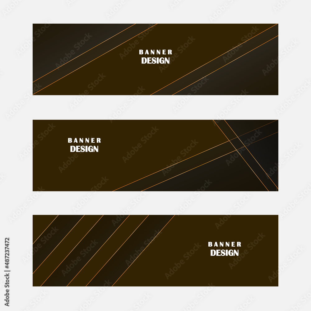 Set of abstract banner background vector Set of abstract banner background vector