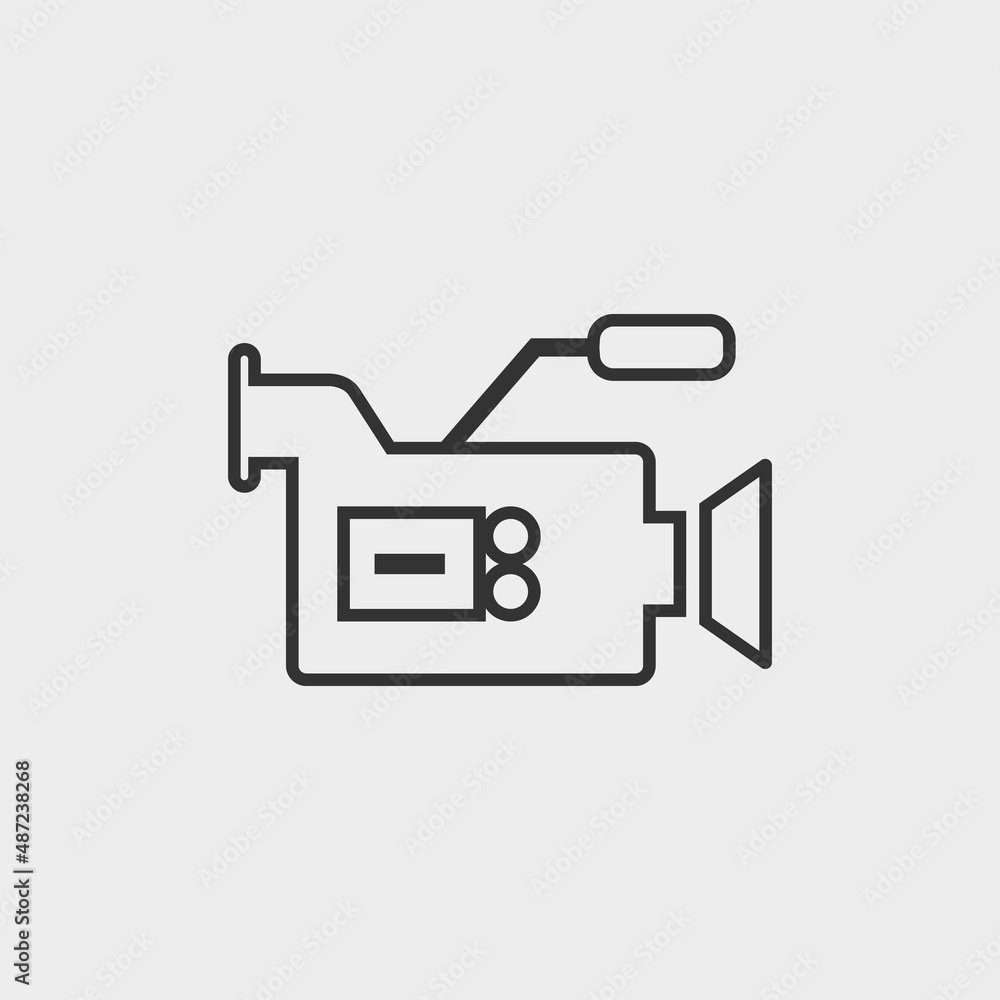Camera vector icon illustration sign Camera vector icon illustration sign