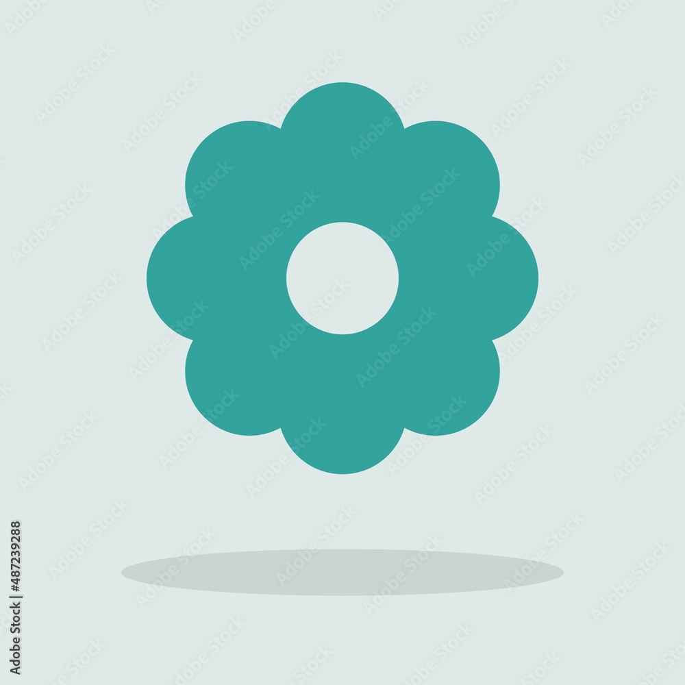 Flower vector icon illustration sign Flower vector icon illustration sign
