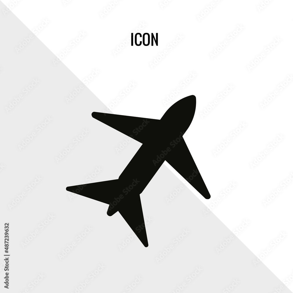 Aeroplane vector icon illustration sign Aeroplane vector icon illustration sign