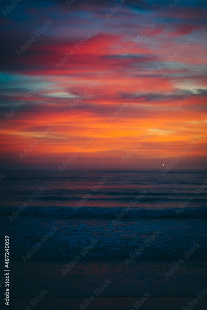sunset over the sea sunset over the sea