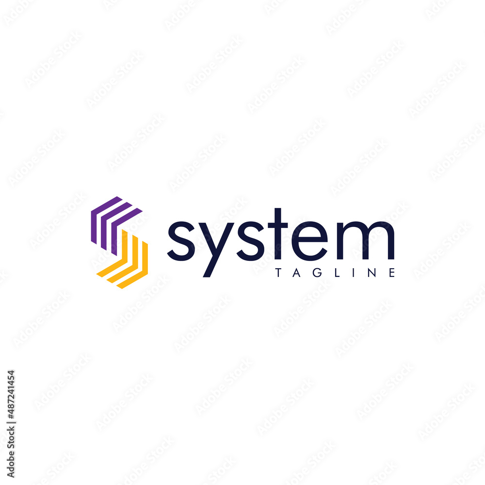System. Logo template.