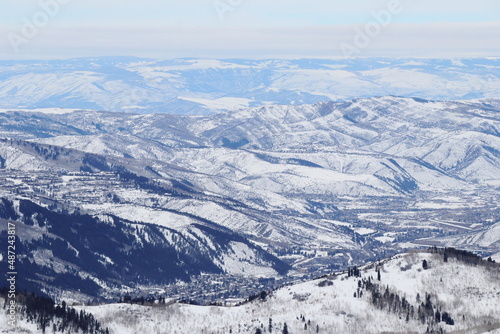 Winter Mountains Abstract