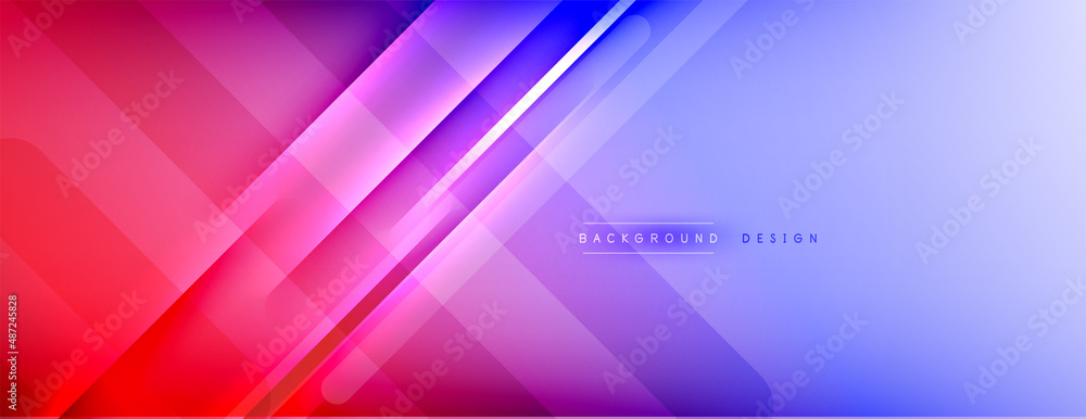 Abstract background. Shadow lines on bright shiny gradient background.