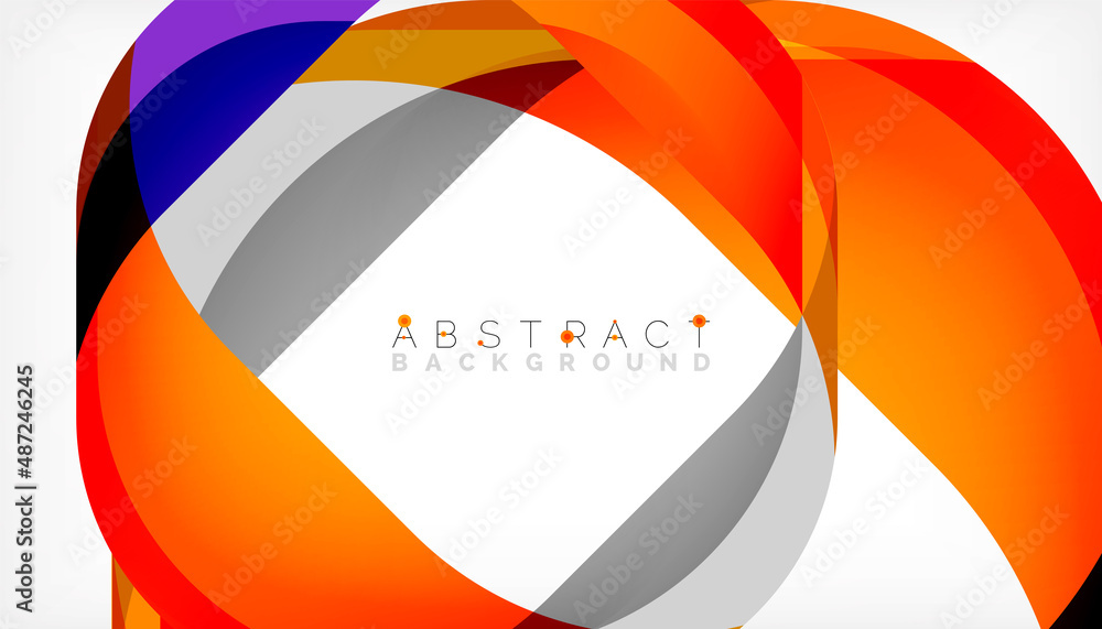 Abstract square shape with overlapping waves, minimal geometric background. Vector Illustration For Wallpaper, Banner, Background, Landing Page Abstract square shape with overlapping waves, minimal geometric background. Vector Illustration For Wallpaper, Banner, Background, Landing Page