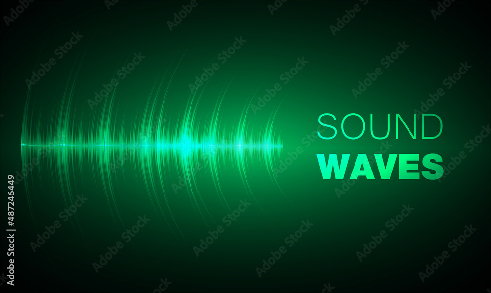 Sound waves oscillating dark light Sound waves oscillating dark light