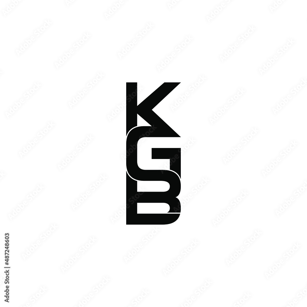kgb letter original monogram logo design kgb letter original monogram logo design