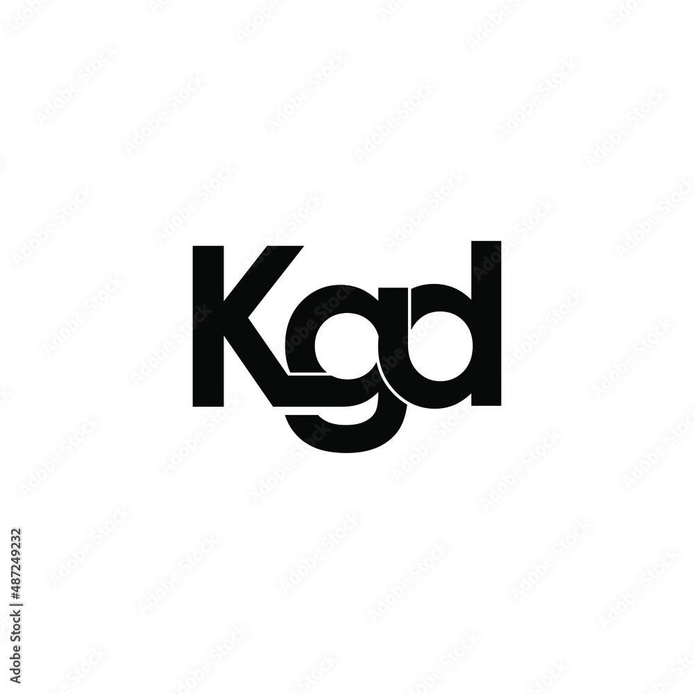 kgd letter original monogram logo design kgd letter original monogram logo design