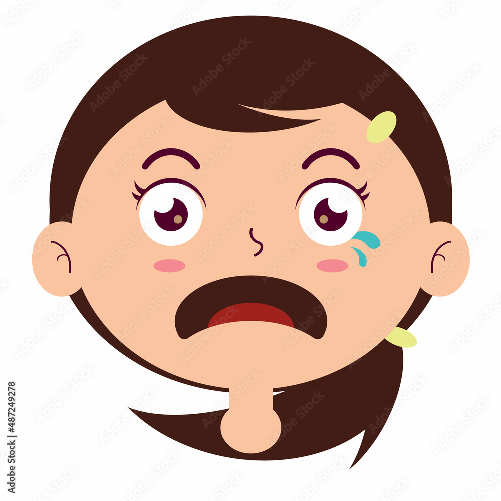 Scared Face Cartoon Vector & Photo (Free Trial)