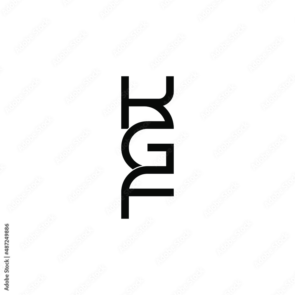 kgf letter original monogram logo design kgf letter original monogram logo design