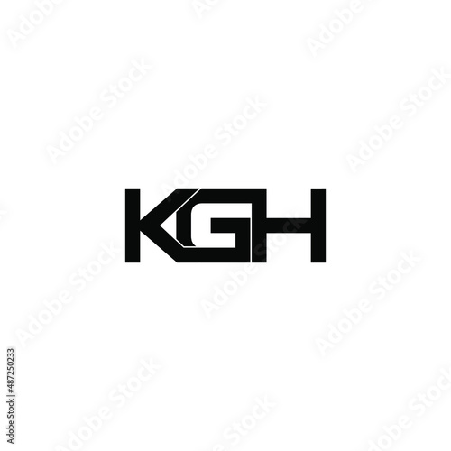 kgh letter original monogram logo design