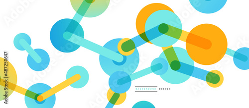 Network concept abstract background. Dots connection. Big data idea. Business template for wallpaper, banner, background or landing