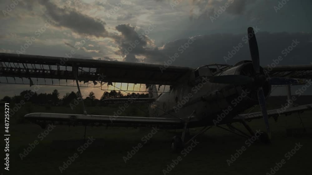 crashed airplane Eastern Europe Bulgaria field plane crash, eastern, Europe, damage, storm