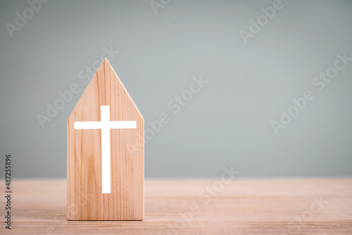Village of church for catholics , community of Christ , Concept of hope , christianity , faith, religion and church online.