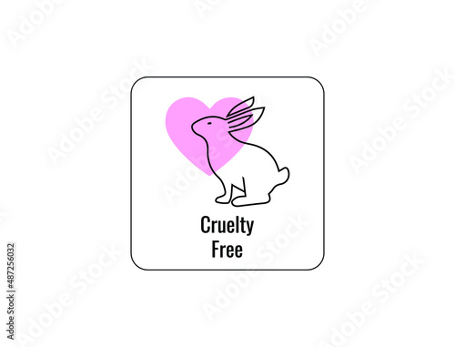 cruelty-free icon vector illustration 
