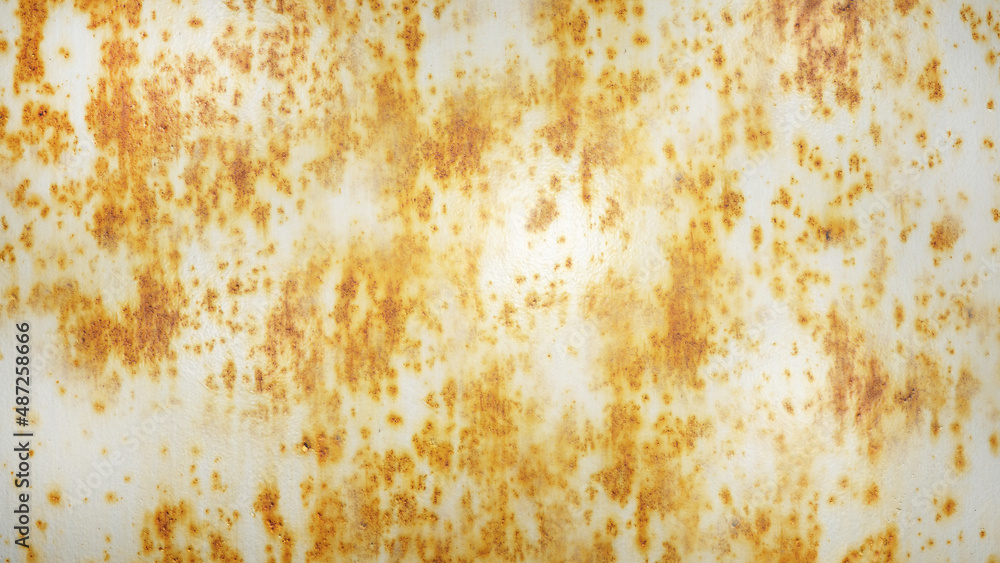 Old white rustic metal wall.