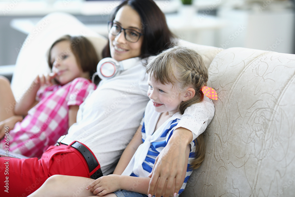 Sweet kids watching tv Sweet kids watching tv