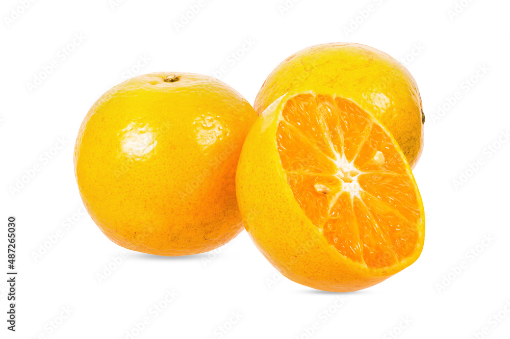 Ripe orange isolated on white background, Clipping Path Ripe orange isolated on white background, Clipping Path