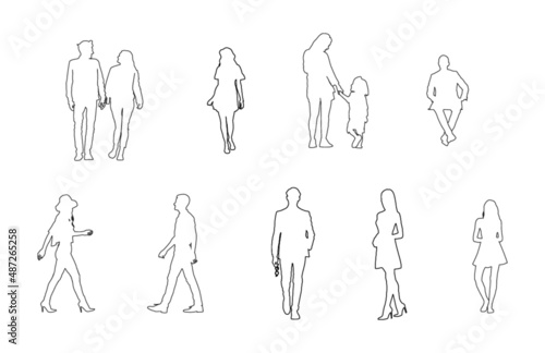 Scale Figure Outline Silhouettes photo