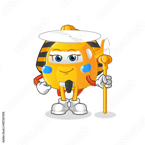 helicopter ancient egypt cartoon. cartoon mascot vector
