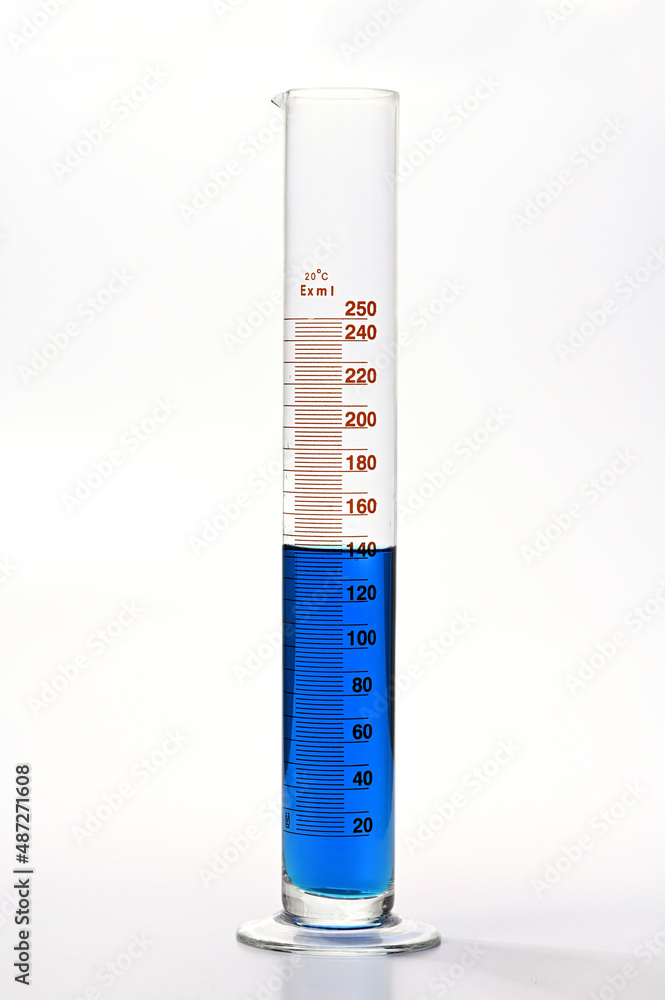 Measuring cylinders with chemical Measuring cylinders with chemical