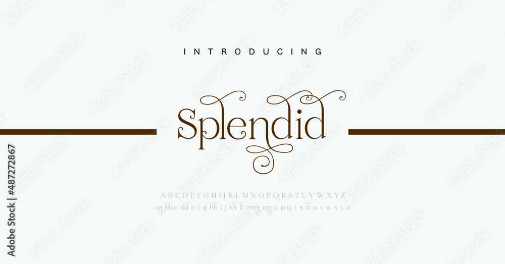SPLENDID modern luxury tech abstract technology futuristic alphabet ...